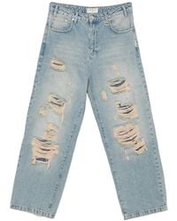 RETERNITY - Distressed Wide-Leg Jeans - Lyst