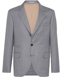 Brunello Cucinelli - Single-breasted Suit Blazer - Lyst