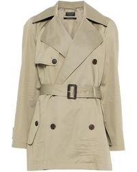 Balenciaga - Belted Trench Coat - Lyst