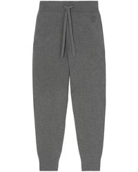 Burberry - Pantalones de chándal con monograma bordado - Lyst