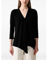Joseph Ribkoff - Asymmetric V-Neck Top - Lyst