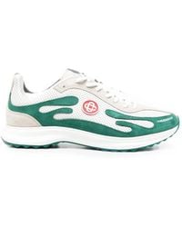 CASABLANCA - Stade Lt Perforated-Leather Sneakers - Lyst