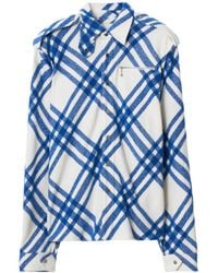 Burberry - Wool-blend Check Shirt - Lyst
