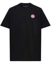 Canada Goose - Ocra Logo-Patch T-Shirt - Lyst
