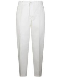 Canali - Logo-Patch Tailored Trousers - Lyst