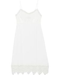 Simone Rocha - Vestido midi con ribetes de encaje - Lyst