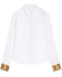 Dries Van Noten - Embroidered Cotton Poplin Shirt - Lyst