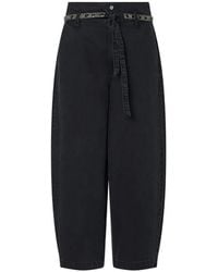Liu Jo - Balloon-Trousers With Embroidered-Belt - Lyst