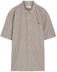 Forét - Camicia A Righe A Maniche Corte - Lyst