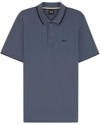 BOSS - Cotton-Piqué Polo Shirt With Contrast Tipping - Lyst