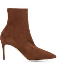Casadei - Julia Pointed-Toe Ankle Boots - Lyst