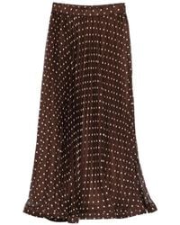 P.A.R.O.S.H. - Polka-Dot Pleated Maxi Skirt - Lyst