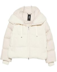 Bomboogie - Corduroy-Panelled Puffer Jacket - Lyst
