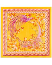 Ferragamo - Animal Print Silk Scarf - Lyst