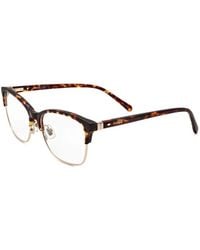 Fossil - Tortoiseshell Browline-Frame Glasses - Lyst