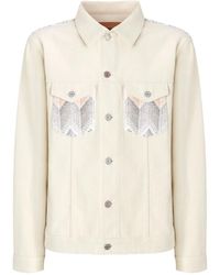 Missoni - Chevron-Knit Denim Jacket - Lyst