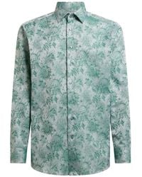 Etro - Floral Cotton-Jacquard Shirt - Lyst