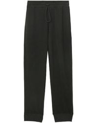 Burberry - Ekd-embroidered Silk-cotton Mesh Track Pants - Lyst