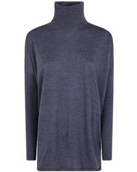 Gentry Portofino - Roll-Neck Wool Sweater - Lyst