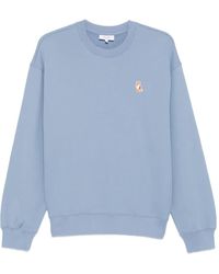 Maison Kitsuné - Sweatshirt mit aufgesticktem Fuchs - Lyst
