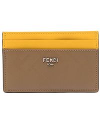 Fendi - Shadow Leather Card Holder - Lyst