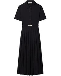 Tory Burch - Pleated Poplin Shirtdress - Lyst