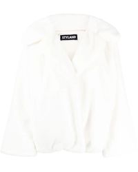 Styland - Faux-Fur Open-Front Coat - Lyst