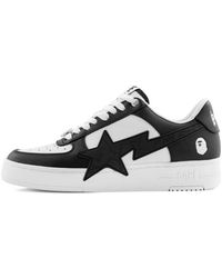A Bathing Ape - Star-Motif Lace-Up Sneakers - Lyst