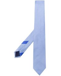 Ferragamo Krawatte mit Gancini-Stickerei - Blau