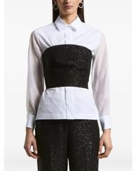 Peserico - Sequin-Embellished Strapless Top - Lyst