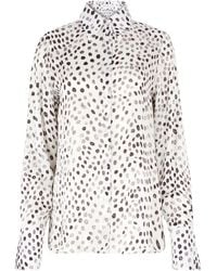 Nina Ricci - Polka-Dot Bell-Cuffs Shirt - Lyst