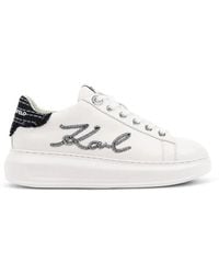 KARL LAGERFELD - Logo-Detail Platform Sneakers - Lyst