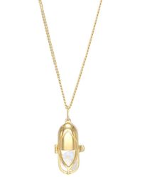 CAPSULE ELEVEN - Crystal And Clear Quartz Capsule Pendant Necklace - Lyst