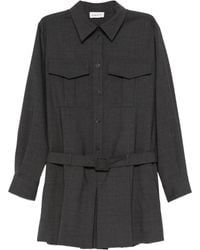 P.A.R.O.S.H. - Pleat-Detailing Mini Dress - Lyst