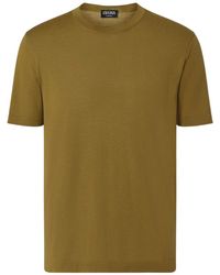 ZEGNA - Wool T-Shirt - Lyst