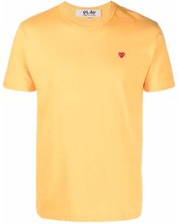 COMME DES GARÇONS PLAY - Logo-patch Short-sleeve T-shirt - Lyst