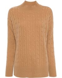 N.Peal Cashmere - Esme Cable-knit Jumper - Lyst