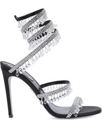 Rene Caovilla - Sandales À Ornements En Cristal 105 Mm - Lyst