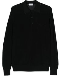 Ballantyne - Cotton Long-sleeved Polo Shirt - Lyst