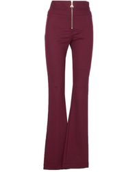 Patrizia Pepe - Broek Met Logo En Rits - Lyst