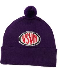 Visvim - Pom-Pom Intarsia-Knit Beanie Hat - Lyst