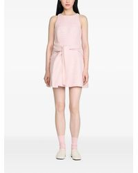 Sandro Palmare Sequin Tweed Shift Minidress in Blue | Lyst