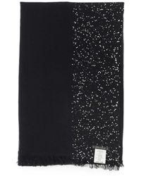 Faliero Sarti - Sequin-Embellished Fringed Scarf - Lyst