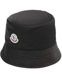 Moncler - Cotton Blend Bucket Hat - Lyst