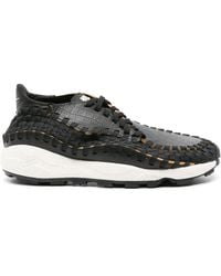 Nike - Air Footscape Woven Leather Sneakers - Lyst