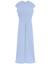Jil Sander - Cut-Out Satin Dress - Lyst