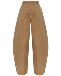 Jacquemus - Pleat-Detail Wide-Leg Denim Jeans - Lyst