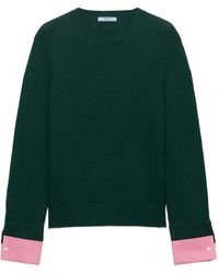 Prada - Wool And Cashmere Crew-Neck Sweater - Lyst