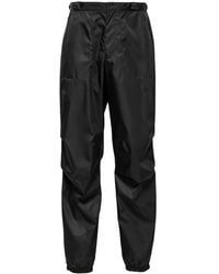 Prada - Mid-Rise Tapered-Leg Trousers - Lyst