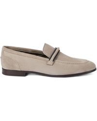 Brunello Cucinelli - Wildleder-Loafer mit Monili-Detail - Lyst